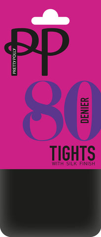 Pretty Polly 80 Denier Opaque Tights 2 Pair Pack - FREE UK DELIVERY - Holywood Superstore