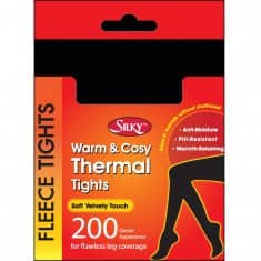 BLACK FRIDAY SPECIAL - 200 DENIER BLACK FLEECE TIGHTS 40% OFF RRP PLUS FREE UK DELIVERY