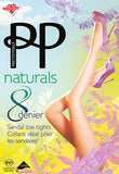Pretty Polly Naturals Sandal Toe Tights 2 PAIR PACK-FREE UK DELIVERY - Holywood Superstore