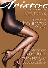 Aristoc Bodytoners 10 Denier Hourglass Tights 2 Pair Pack- Free UK DELIVERY - Holywood Superstore