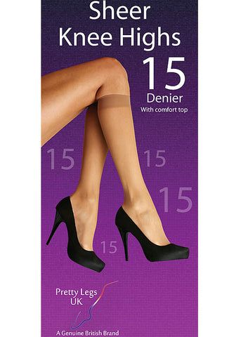 Pretty Legs Knee Highs - 6 Pair Pack - Free UK Delivery - Holywood Superstore
