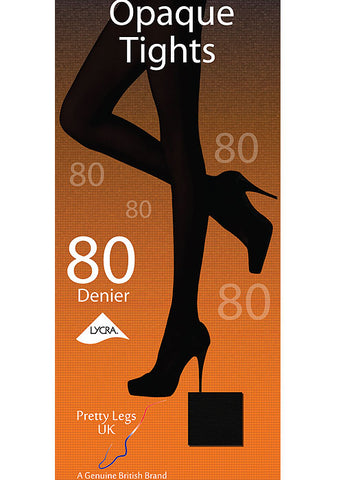 Pretty Legs 80 Denier Opaque Tights - Holywood Superstore