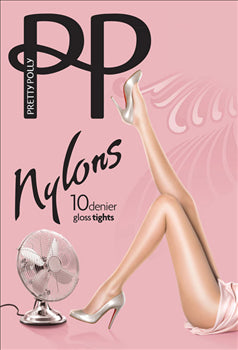 Pretty Polly Nylon Gloss Tights- 2 Pair Pack FREE UK DELIVERY - Holywood Superstore